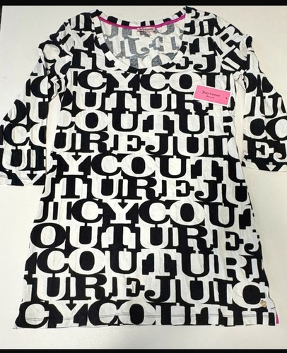 NWT Juicy Couture Graphic Print Long Sleeve Nightgown - photo 4
