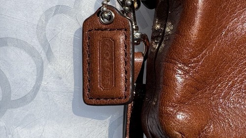 Coach Saddle Brown Leather Wristlet with 2 Zippers - photo 5