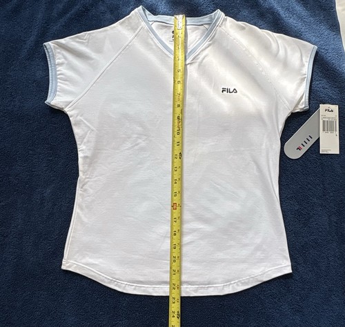 NWT FILA Alanno Women's V-Neck Tennis Top U21762 - photo 2