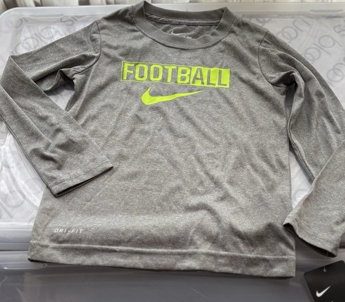 Nike Kids T-Shirt Football Dri-FIT Size 4T Gray - photo 3
