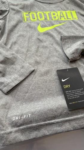 Nike Kids T-Shirt Football Dri-FIT Size 4T Gray - photo 5