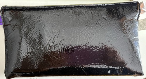 NWT Kenneth Cole Reaction Black Patent Trifold Clutch Wallet - photo 2
