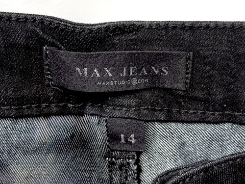Max Studio's "Salisbury Sleek Skinny" black jeans, size 14 - photo 4