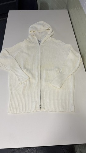 Newport News Cream Knit Zip-Up Hoodie - photo 4