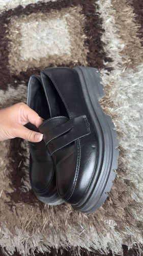 Women’s Black Faux Leather Slip-On Loafer Flats EU 36 US 5 - photo 4