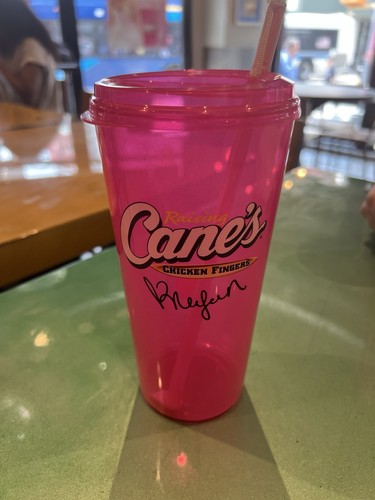 Raising Canes Megan Moroney Sparkly Pink Exclusive Cup in Queens, NY