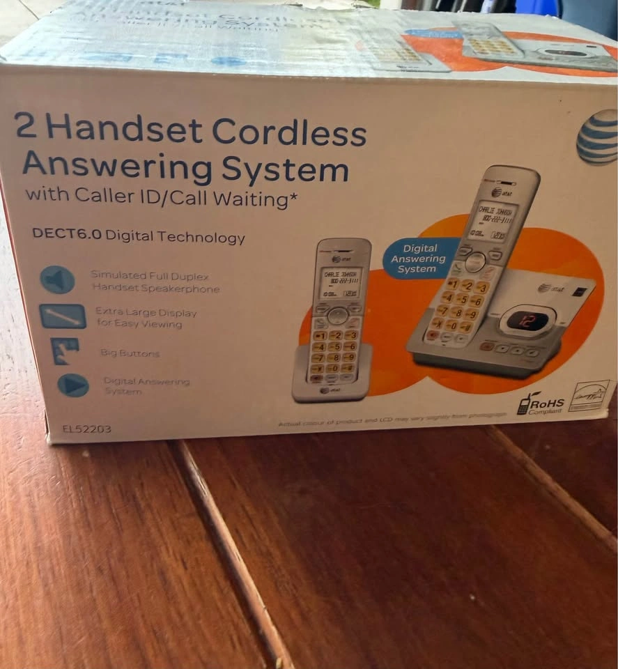 AT&T 2 Handset Cordless Answering System - photo 2