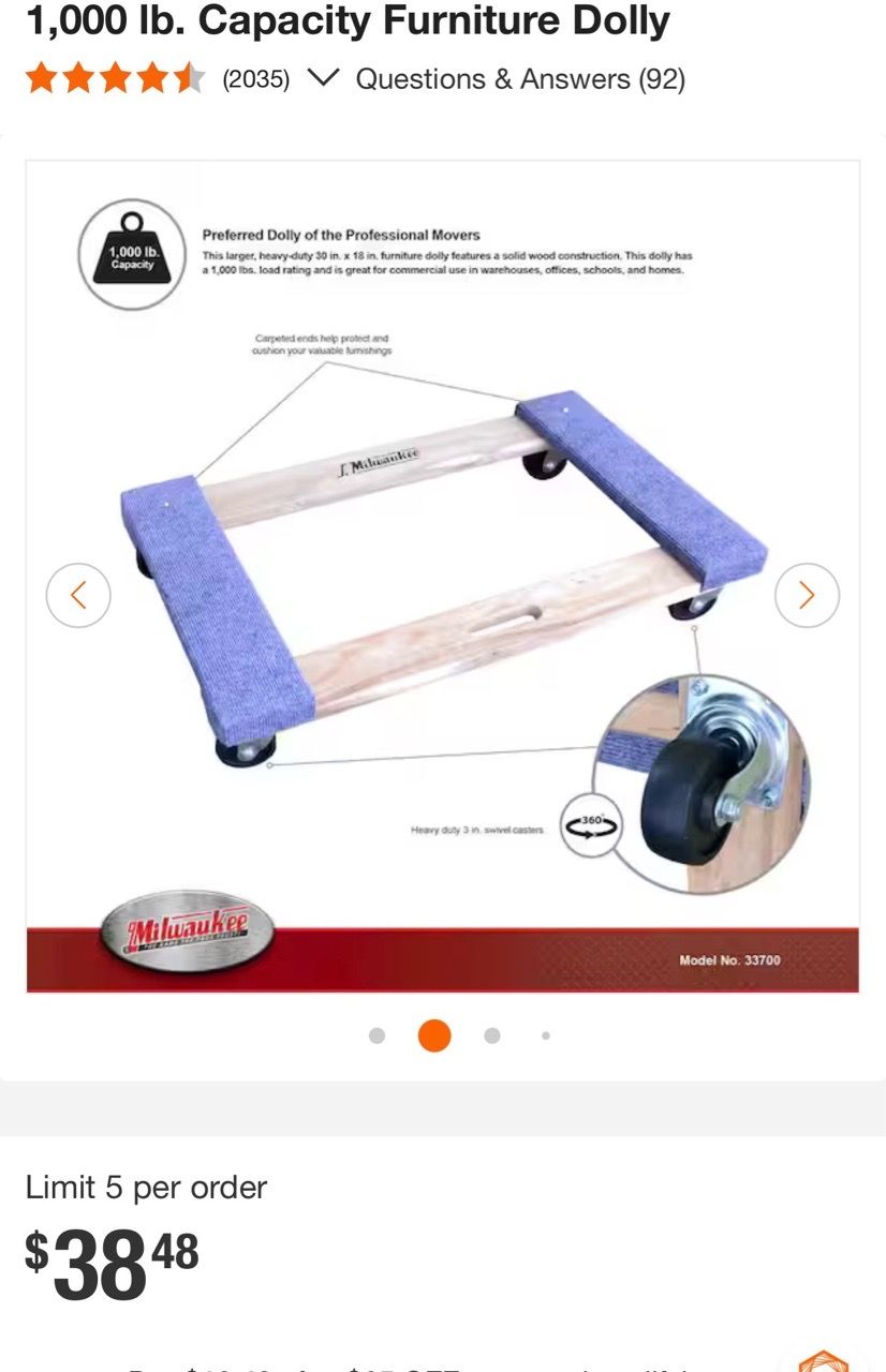 Furniture Dolly Moving Cart - photo 3