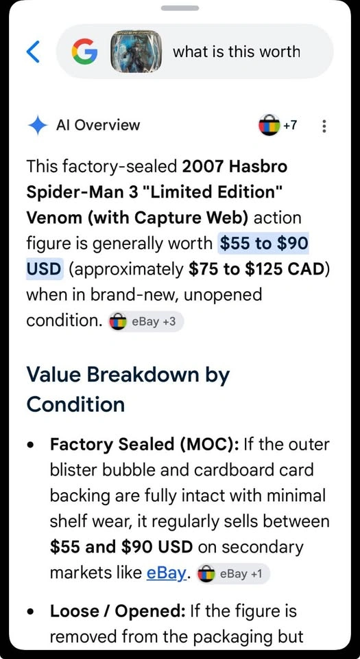 2007 Hasbro Spider-Man 3 Limited Edition Venom Figure - photo 4