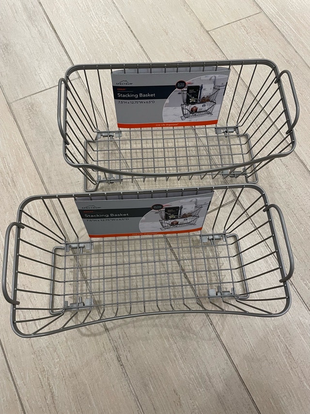 Wire Storage Stacking Basket - photo 2