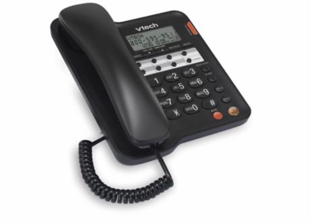 VTECH® Corded Speakerphone with Caller ID - Black