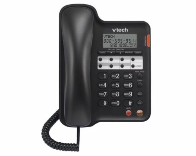 VTECH® Corded Speakerphone with Caller ID - Black - photo 2