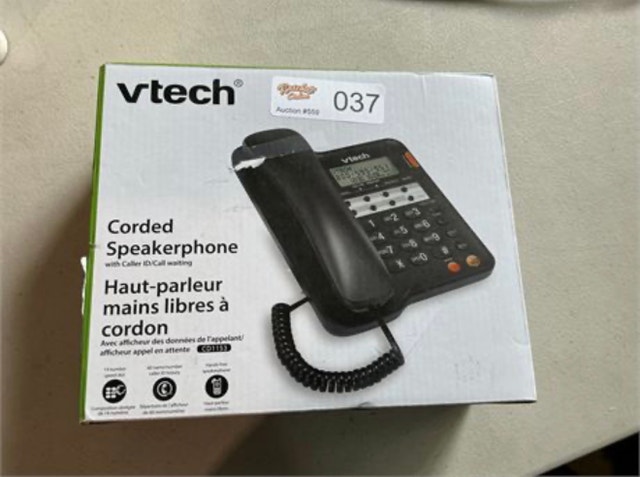 VTECH® Corded Speakerphone with Caller ID - Black - photo 5