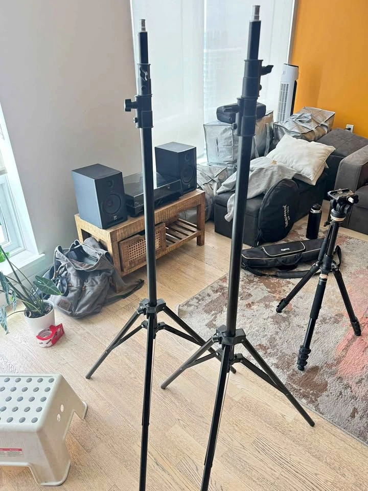 Pair of Black Photography Light Stands