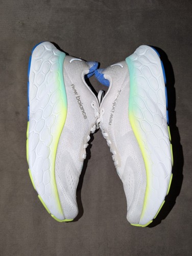 New Balance Fresh Foam More v4 Womens 9.5 White Blue Yellow - photo 3