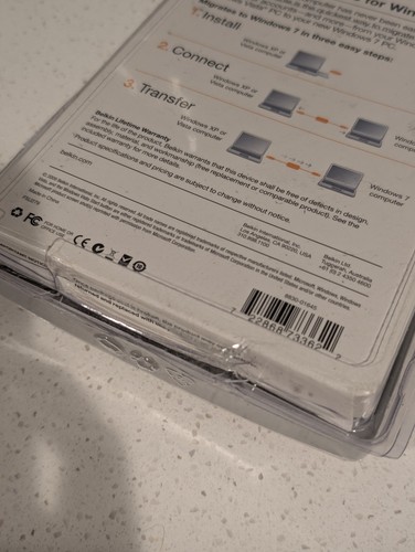 Belkin EASY TRANSFER CABLE for Windows 7 NEW/SEALED - photo 4