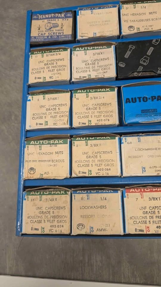 Vintage Auto-Pak Fastener Cabinet – Nuts, Bolts & Hardware - photo 4