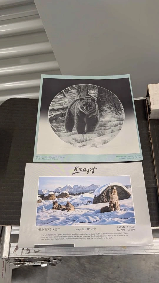 1988 Paul Krapf “The Grizzly Bear” Limited Edition Plate - photo 2