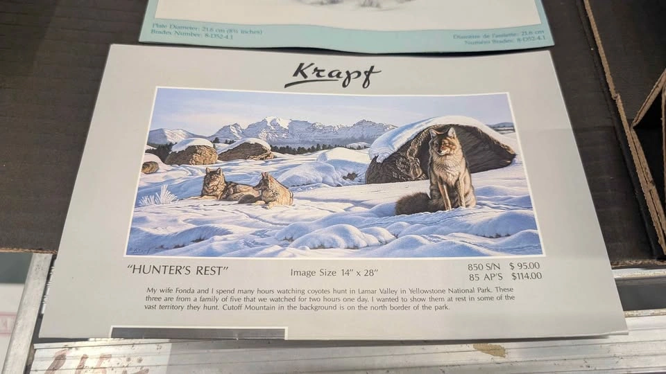 1988 Paul Krapf “The Grizzly Bear” Limited Edition Plate - photo 3