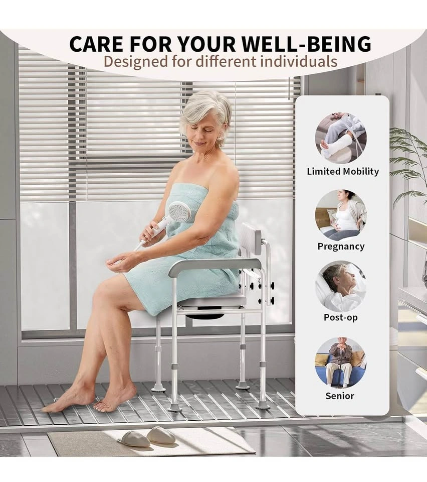 Brand New Extra Wide Bathroom Commode Chair New in Box - photo 4
