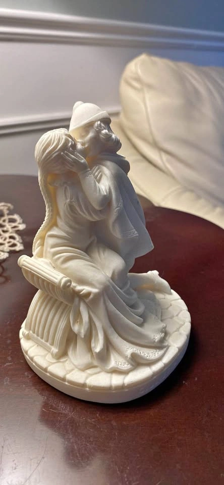 Romeo & Juliet Giulietta E Romeo Signed Lucchesi Faro Alabaster
