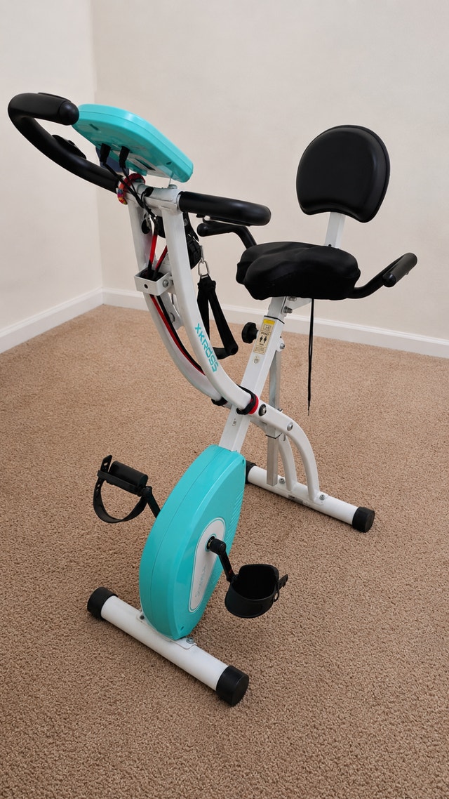 SereneLife 3-in-1 Folding Exercise Bike w/ Resistance Bands - photo 3
