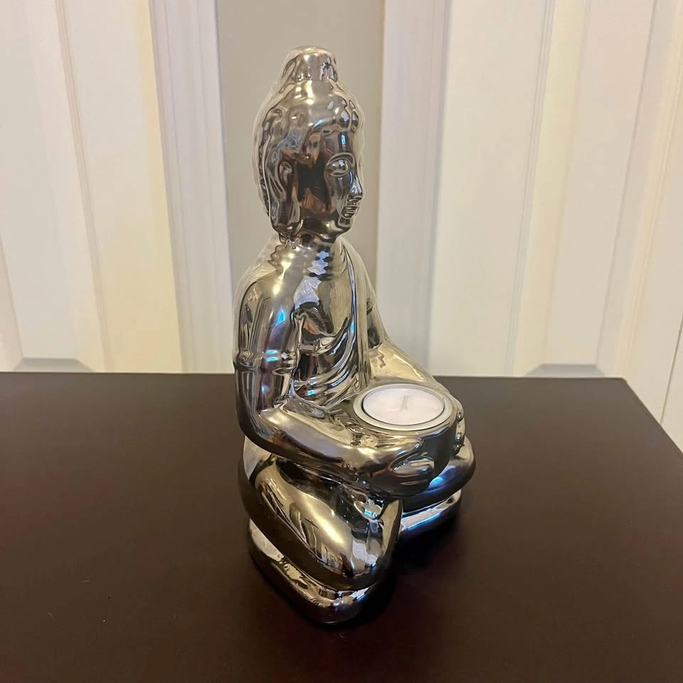 Buddha Statue Tealight Candle Holder - photo 2