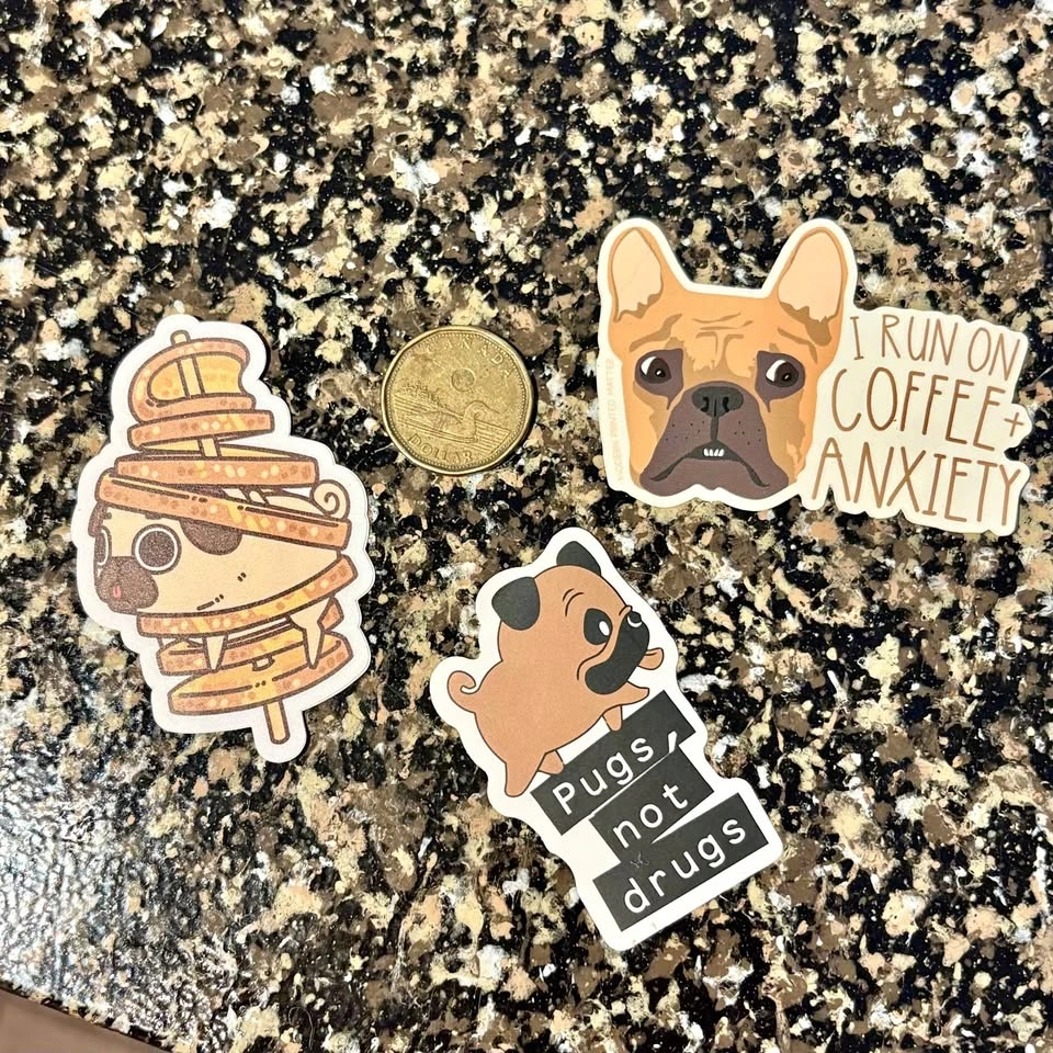 Pug & Frenchie Sticker Bundle