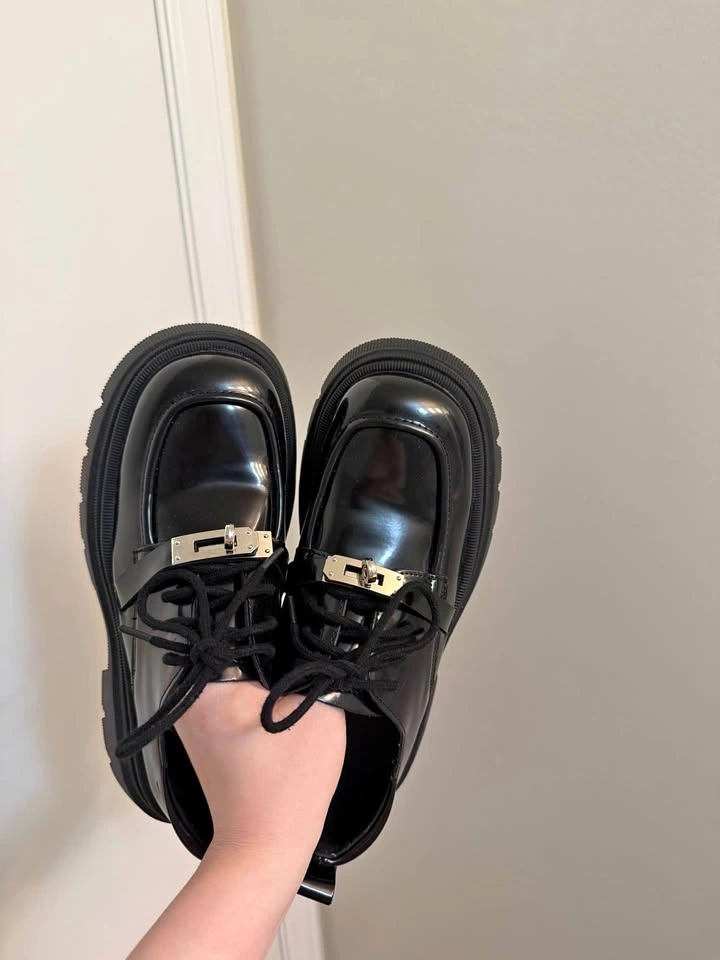 Black Chunky Loafers