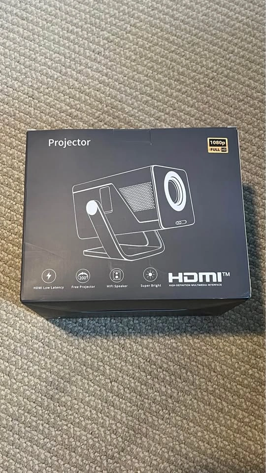Outdoor Projector Bundle – 1080P, WiFi 6/BT, 120” Screen + Stand - photo 2