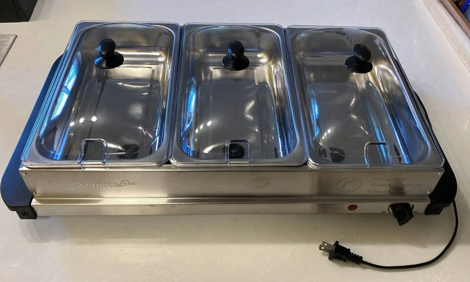 Elite Gourmet 7.5QT Stainless Steel Buffet Server - photo 3