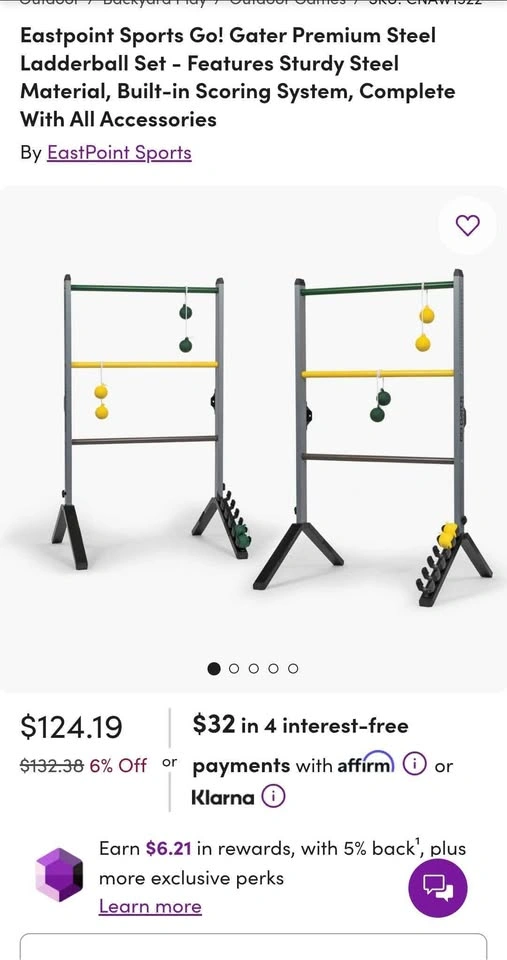 Go! Gater Premium Steel Ladderball Set - photo 4