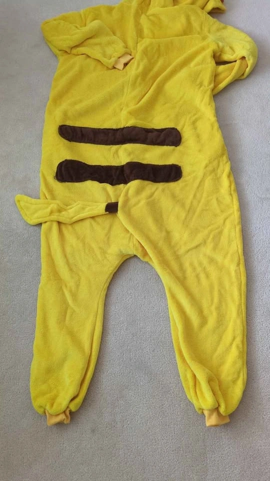 Pikachu onesie pajamas or costume - large size - photo 3