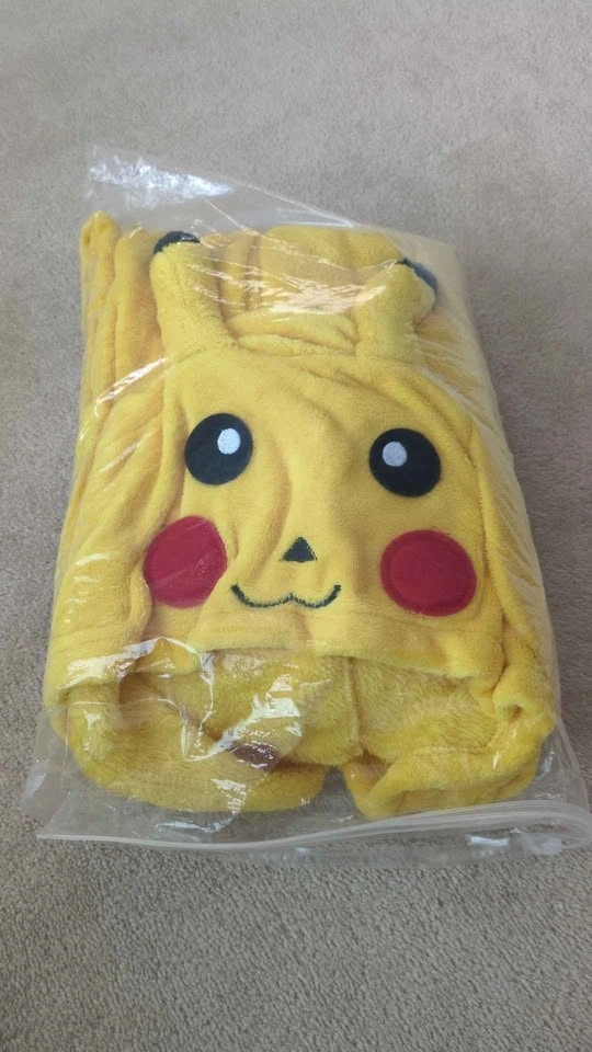 Pikachu onesie pajamas or costume - large size - photo 4