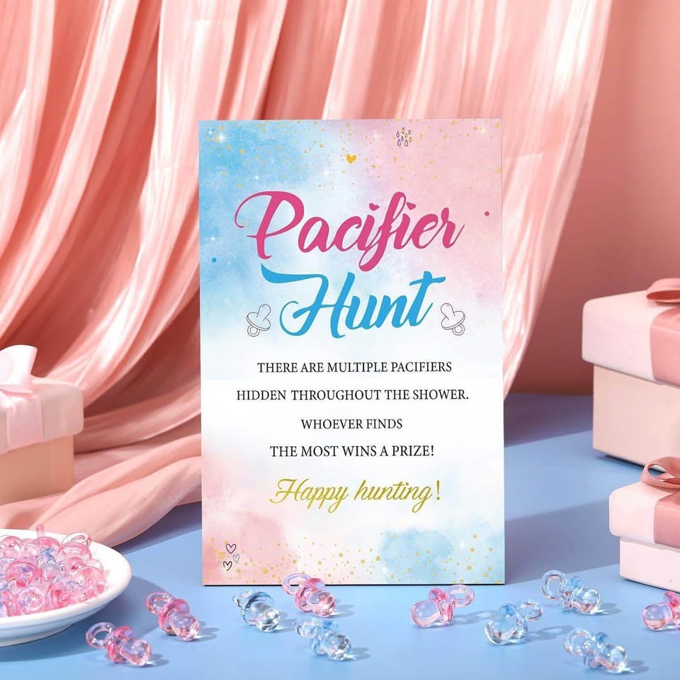 Thyle 51 Pcs Pacifier Hunt Baby Shower Games - photo 2