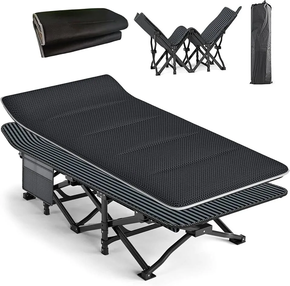 ATORPOK Camping Cot for Adults with Cushion thumbnail