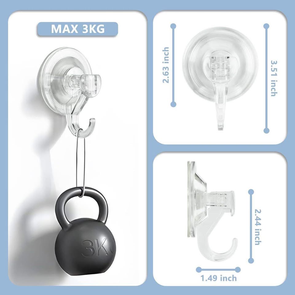 CozyBlue Suction Cup Hooks Heavy Duty - 2 Pack - photo 4