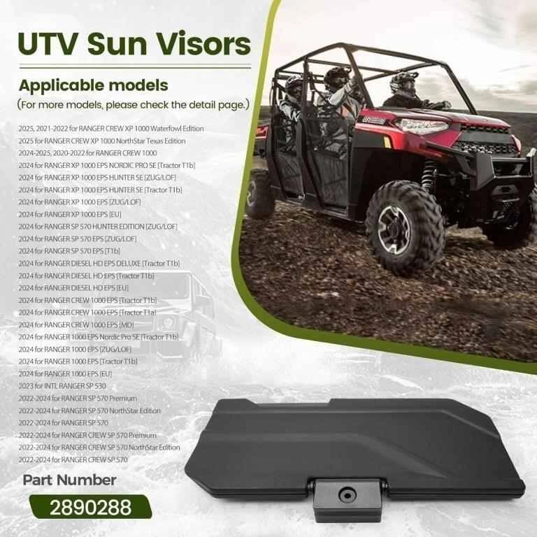 NEW Polaris Ranger UTV Sun Visors - Part 2890288 - photo 2