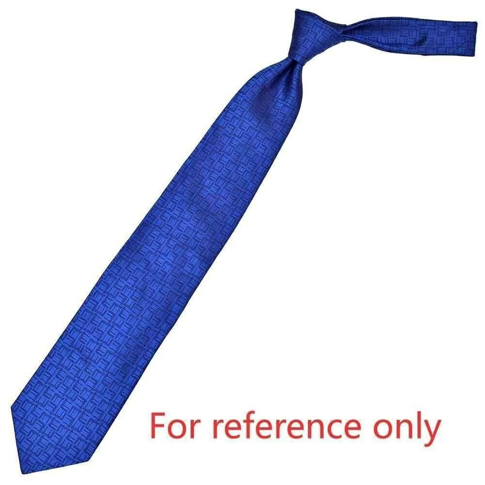 NEW Blue Geometric Pattern Necktie