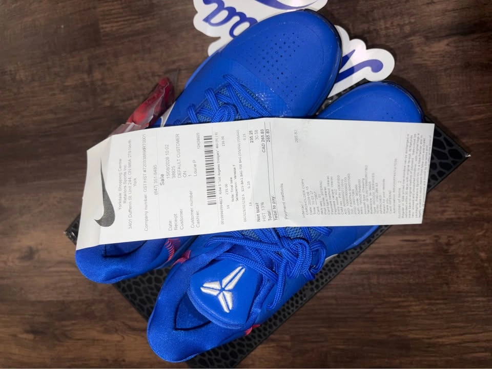 Nike Kobe 5 Protro “Dodgers” - Size 9 - M - photo 5