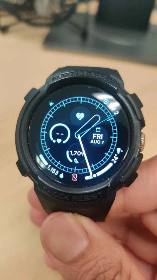 Google Pixel Watch 3 41mm with Spigen Rugged Armor Case - photo 2