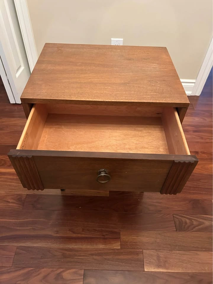 Vintage Solid-Wood Bedside Tables — Matching Pair - photo 3