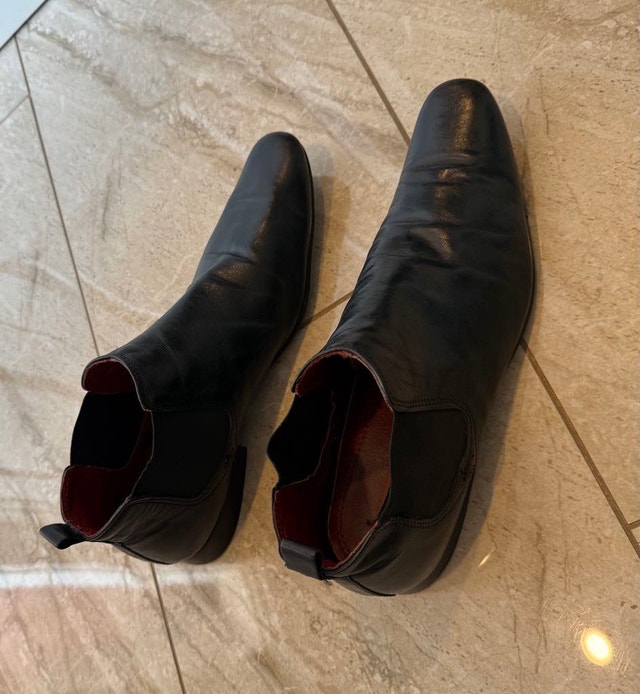 Men’s genuine leather chelsea shoes - photo 2