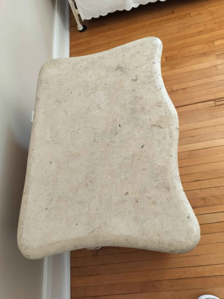 Stone-like Top Pencil Rattan Nightstand/Cabinet - photo 2