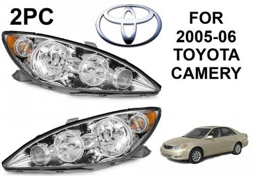 2PC Headlight Set for 2005-06 Toyota Camry - photo 3