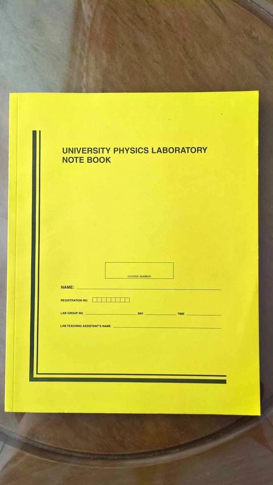 University Physics Laboratory Note Book