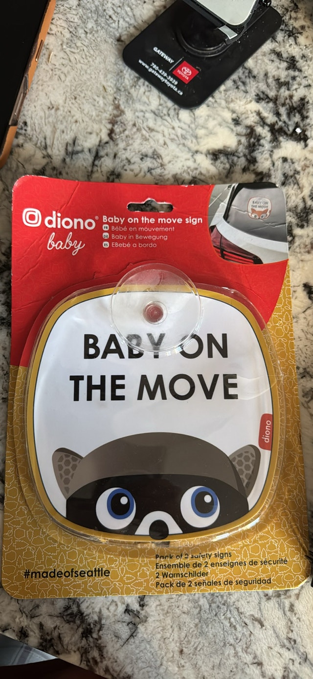 Diono Baby on the Move Sign/ baby on board