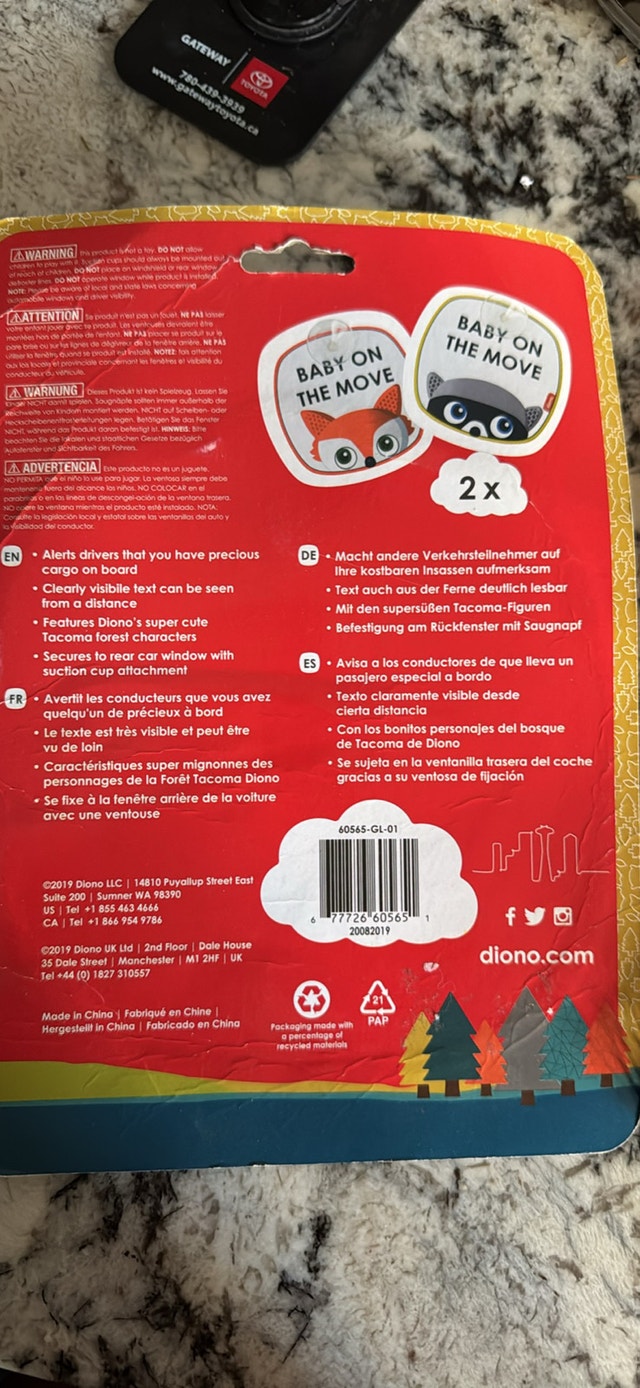 Diono Baby on the Move Sign/ baby on board - photo 2