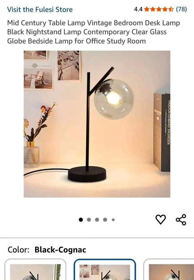 2 pc, Fulesi Mid Century Table Lamp