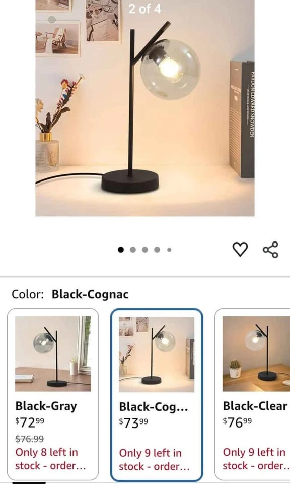 2 pc, Fulesi Mid Century Table Lamp - photo 2